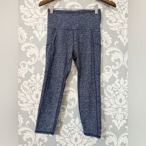 4/$25 • Kirkland Signature Heathered Navy Crop Leggings